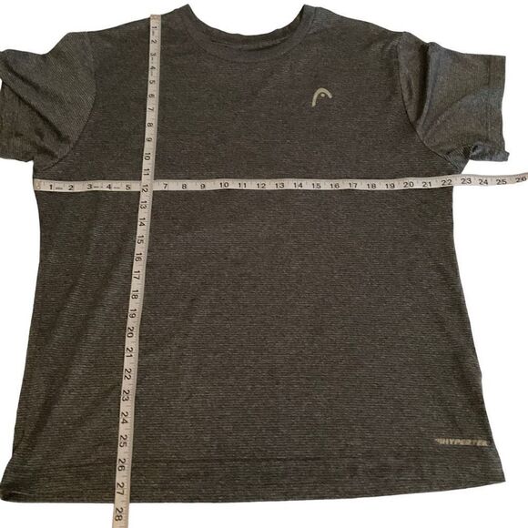 Head Hypertek Shirt Crew Neck Grey White Short Sleeve Athletic Jersey Men Large - Picture 5 of 9